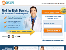 Tablet Screenshot of 360dentists.com